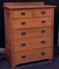 Onondaga L. & J. G. Stickley Highboy Dresser.